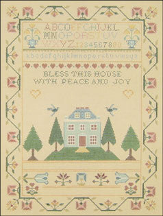 Needlepoint Bless This House Sampler Canvas