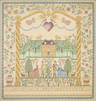 Needlepoint Courting Sampler Canvas
