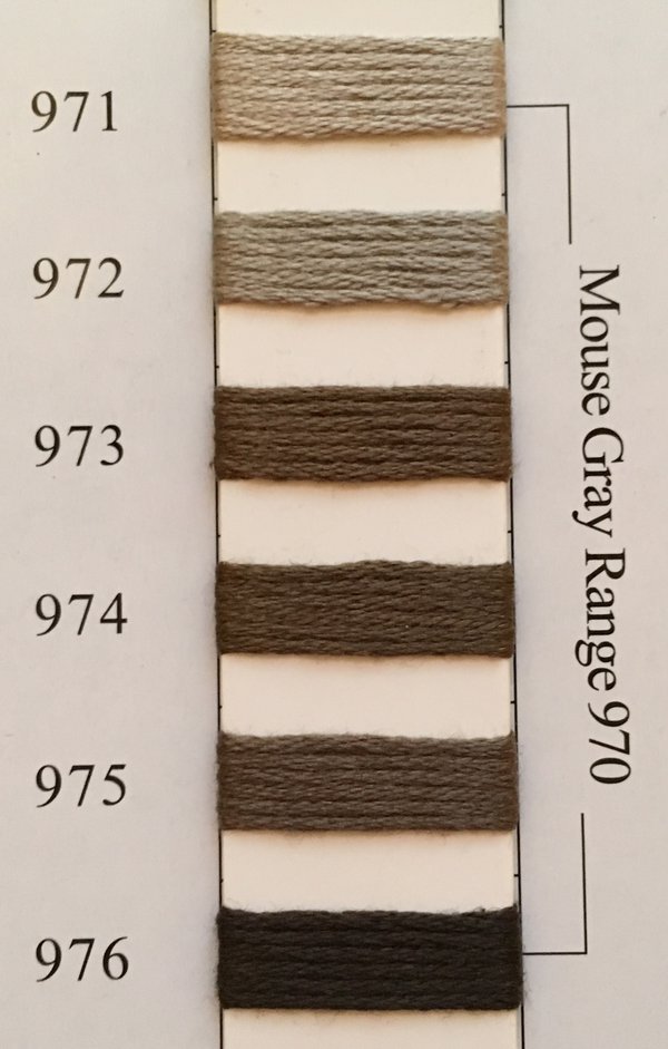 Needlepoint Inc Silk Thread Mousse Gray Range 970