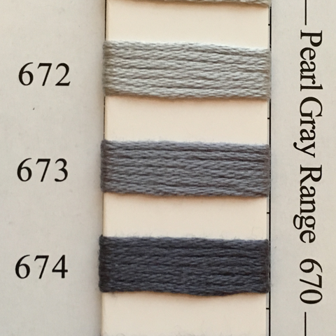 Needlepoint Inc Silk Thread Pearl Grey Range 670