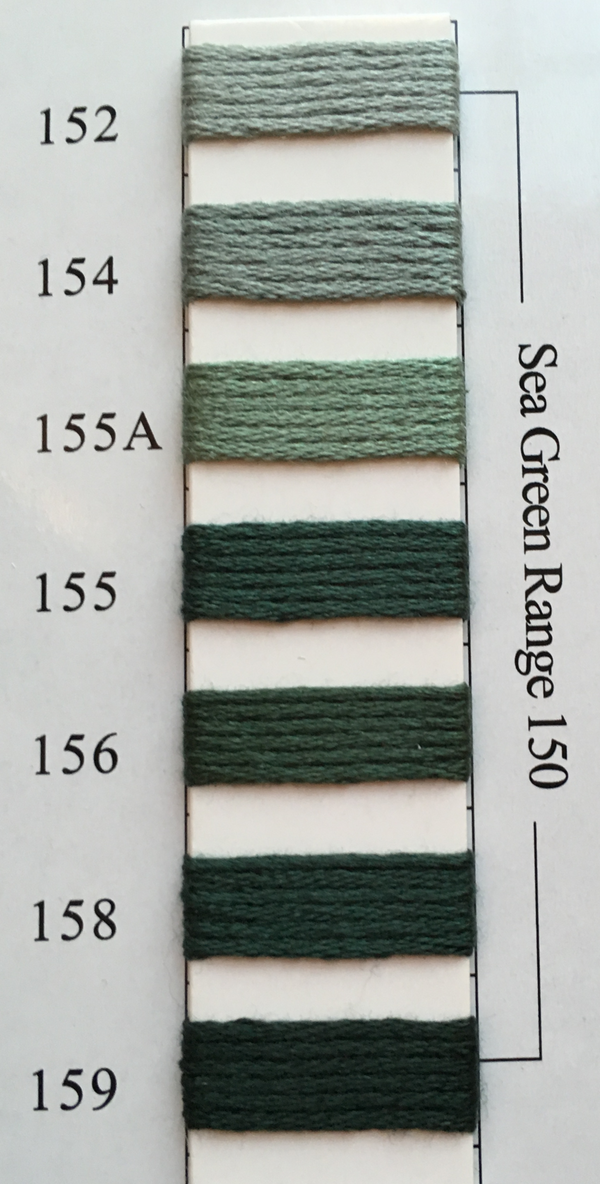 Needlepoint Inc Silk Thread Sea Green Range 150