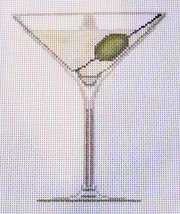 Needlepoint Martini Canvas