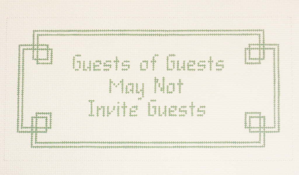 Needlepoint Guest Canvas