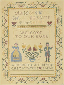 Needlepoint Welcome To Our House Sampler Canvas