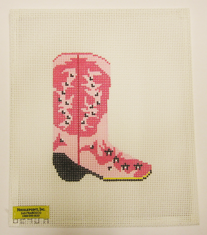 Needlepoint Cowboy Boot Canvas