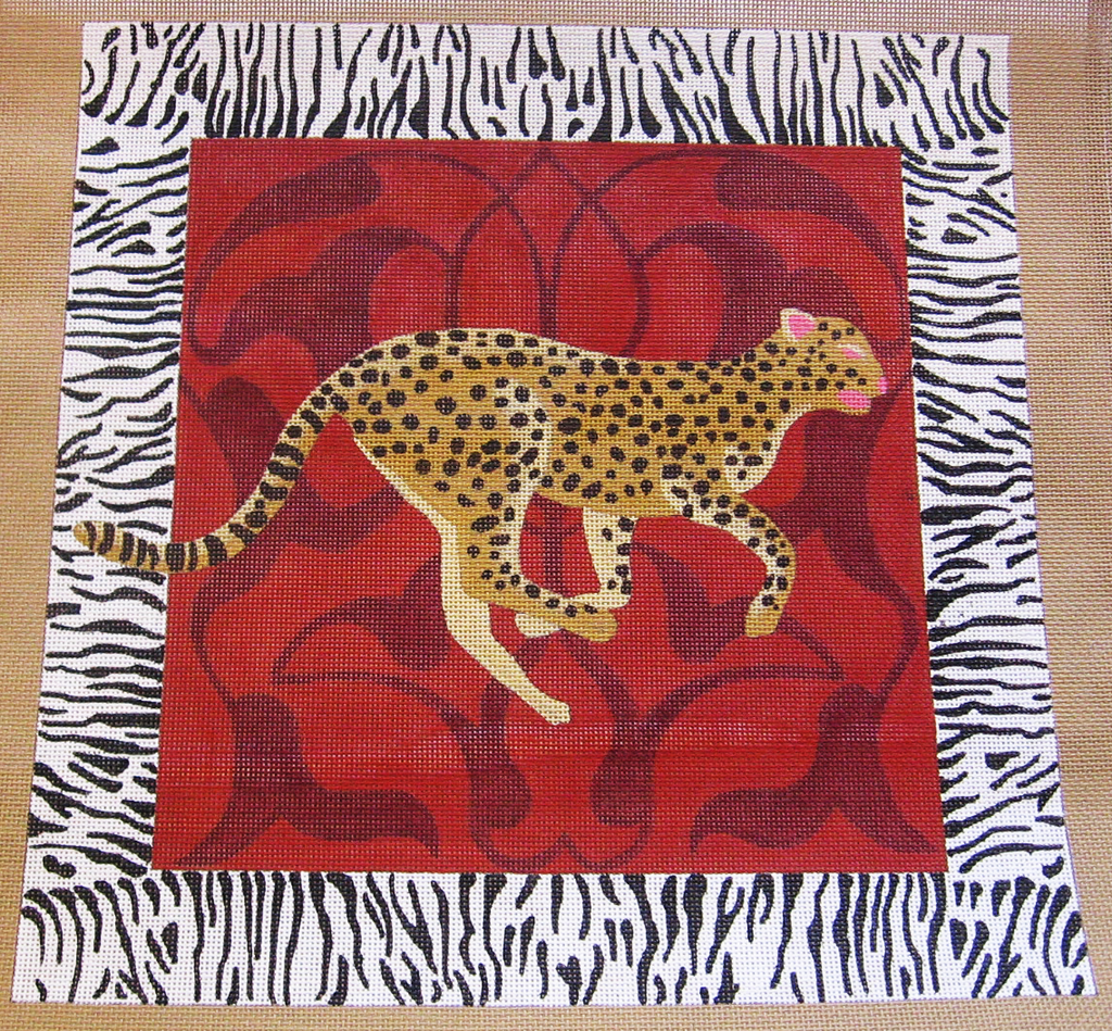 Needlepoint Cheetah Canvas