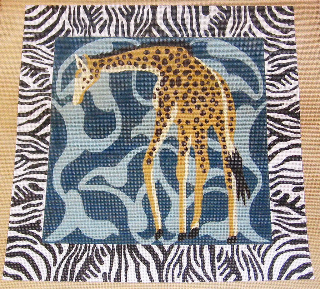 Needlepoint Giraffe Canvas