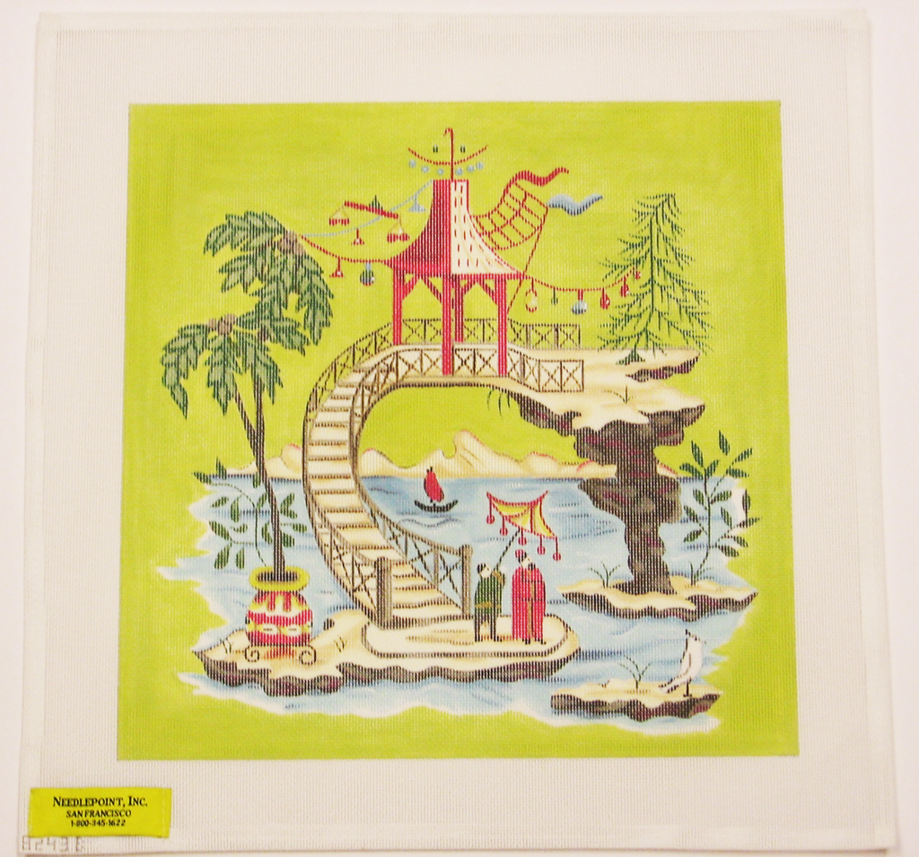 Needlepoint Chinoiserie Canvas