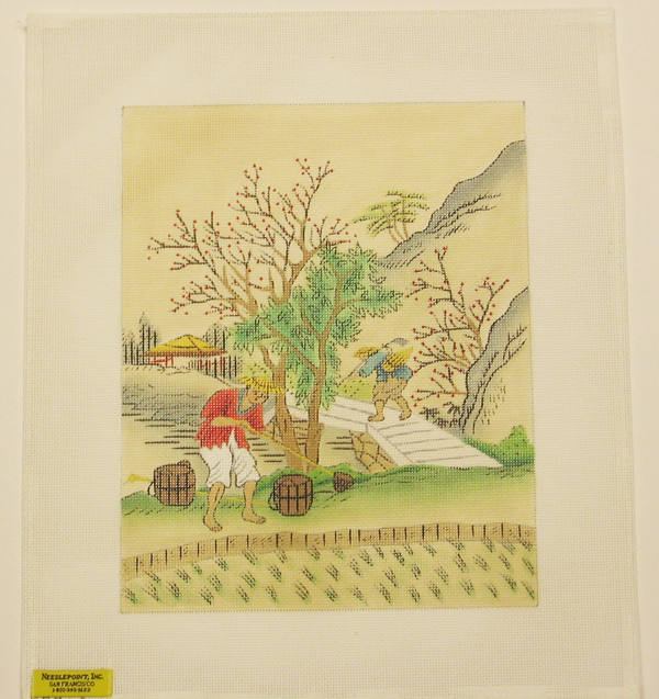 Needlepoint Chinese Farmer Canvas