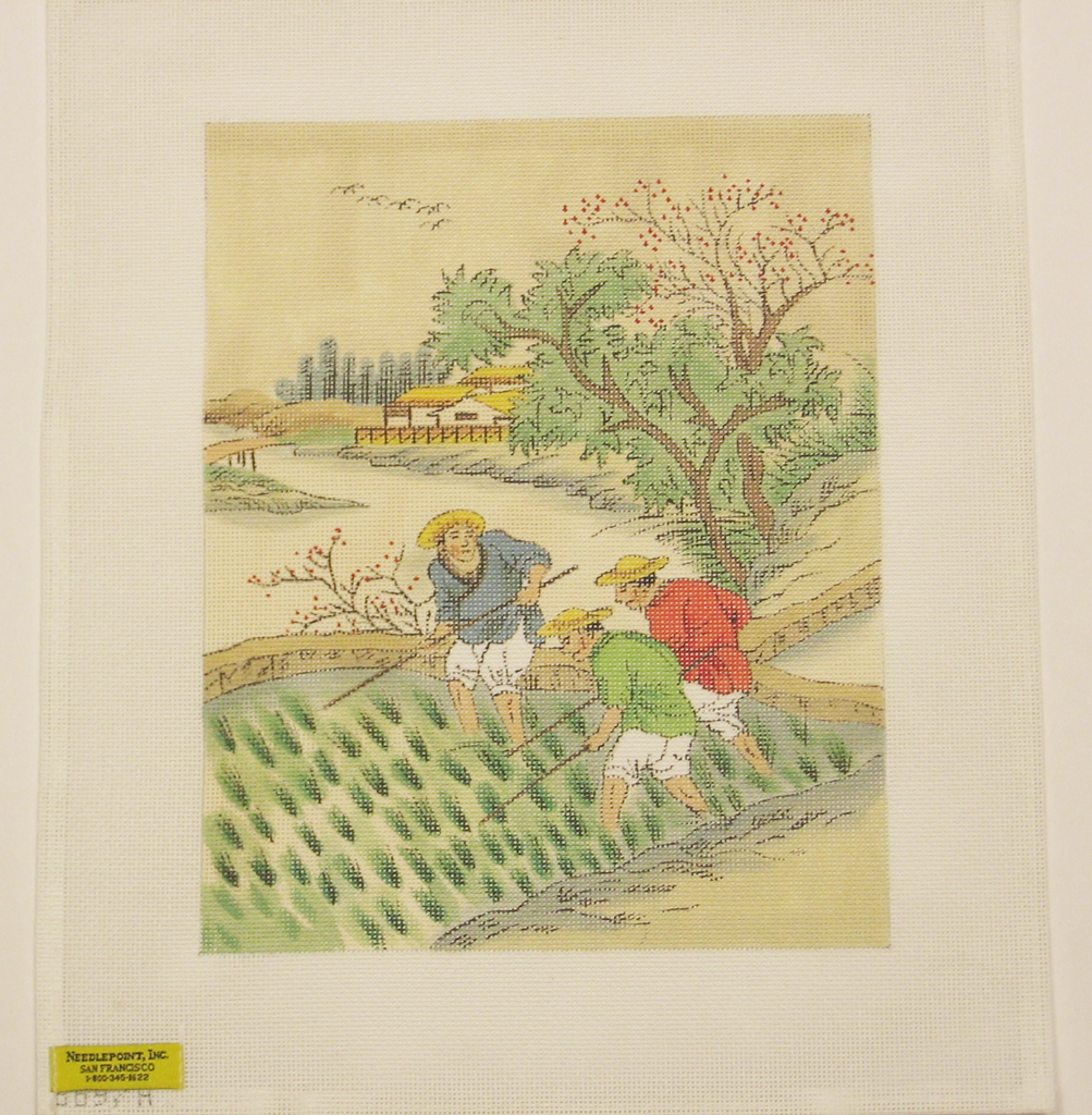 Needlepoint Chinese Farmer Canvas