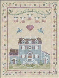 Needlepoint Country Home 5" x 7" 18m $ 130_ Canvas