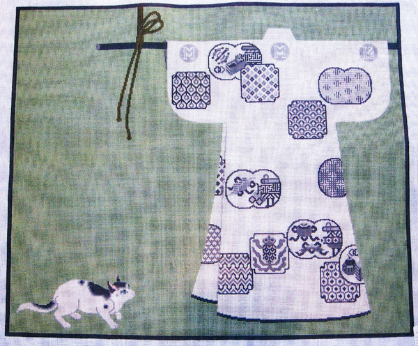Needlepoint White Kimono Canvas