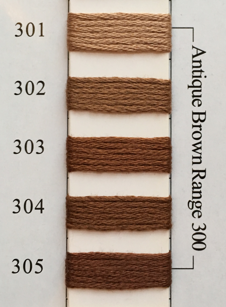 Needlepoint Inc Silk Thread Antique Brown Range 300