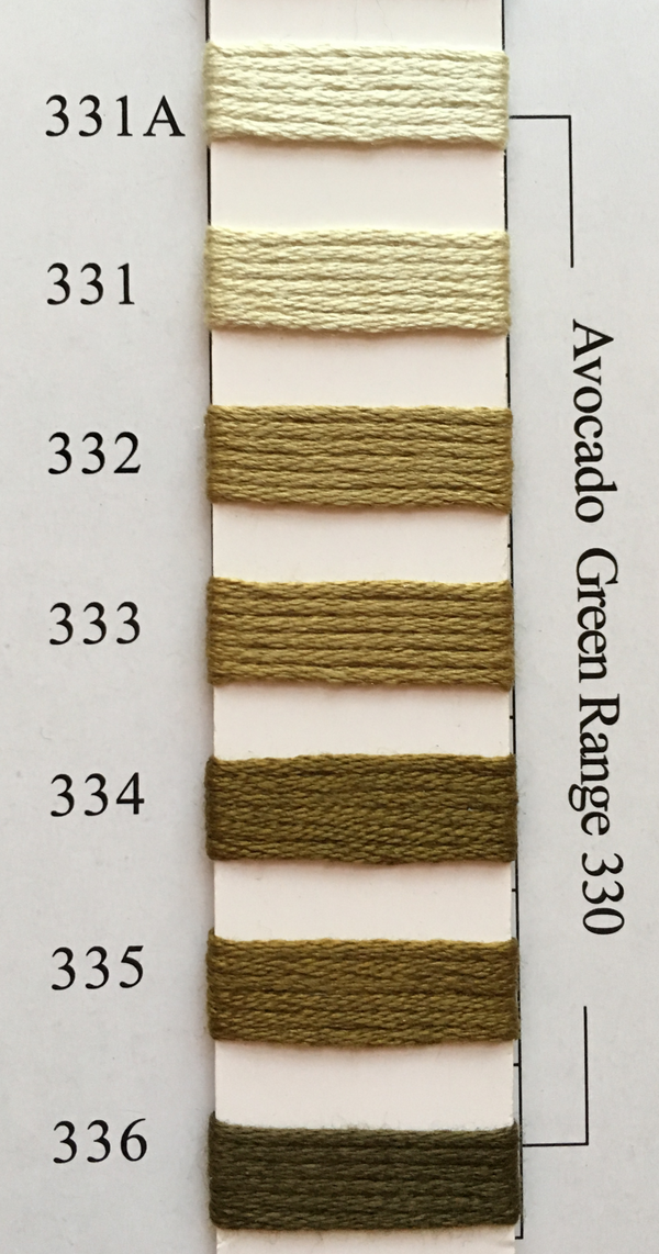 Needlepoint Inc Silk Thread Avocado Green Range 330