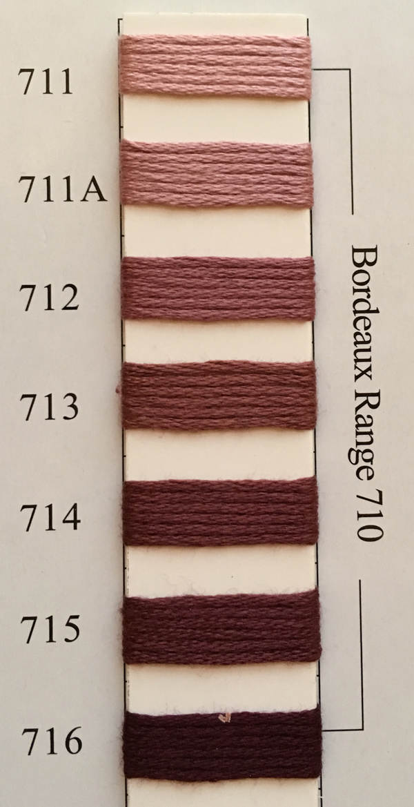 Needlepoint Inc Silk Thread Bordeaux Range 710