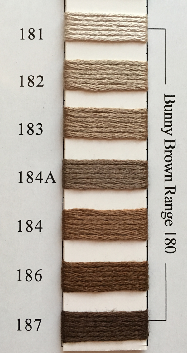 Needlepoint Inc Silk Thread Bunny Brown Range 180