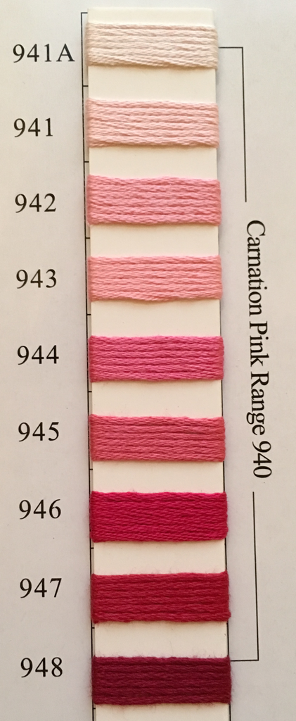 Needlepoint Inc Silk Thread Carnation Pink Range 940