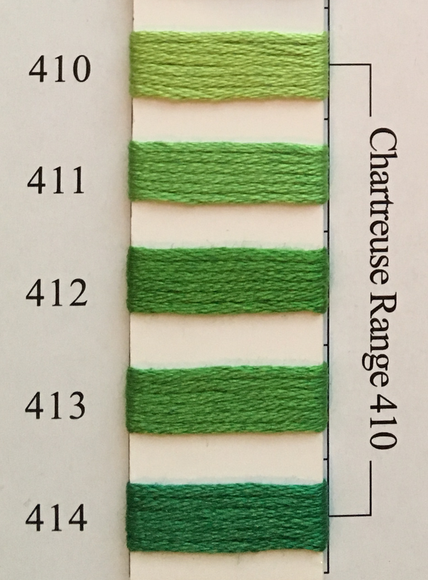 Needlepoint Inc Silk Thread Chartreuse Range 410