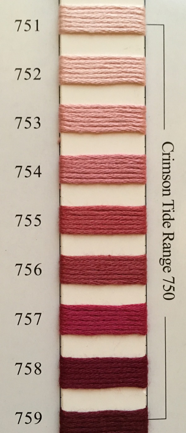 Needlepoint Inc Silk Thread Crimson Tide Range 750