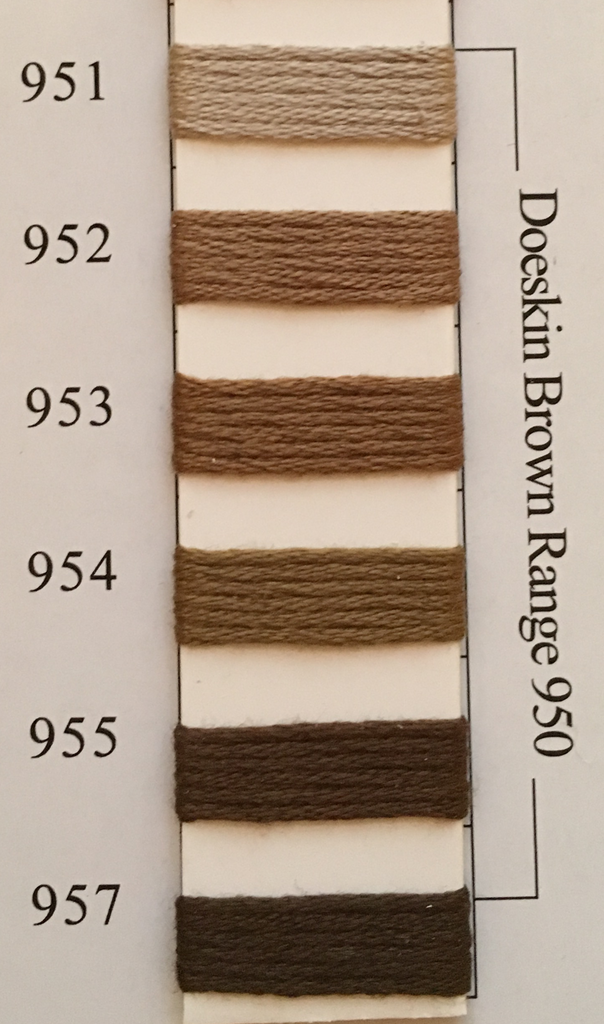 Needlepoint Inc Silk Thread Doeskin Brown Range 950