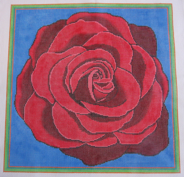 Needlepoint Rose Canvas