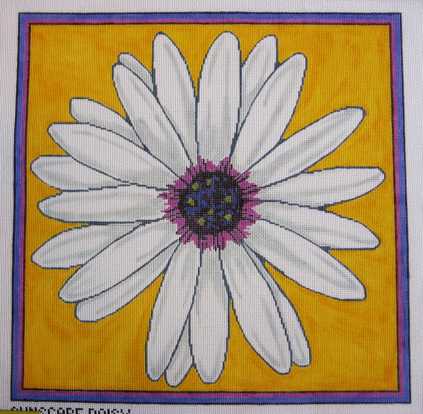 Needlepoint Sunscape Daisy Canvas
