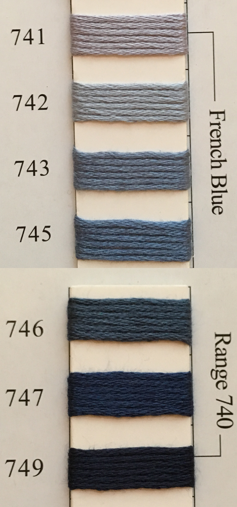 Needlepoint Inc Silk Thread French Blue Range 740