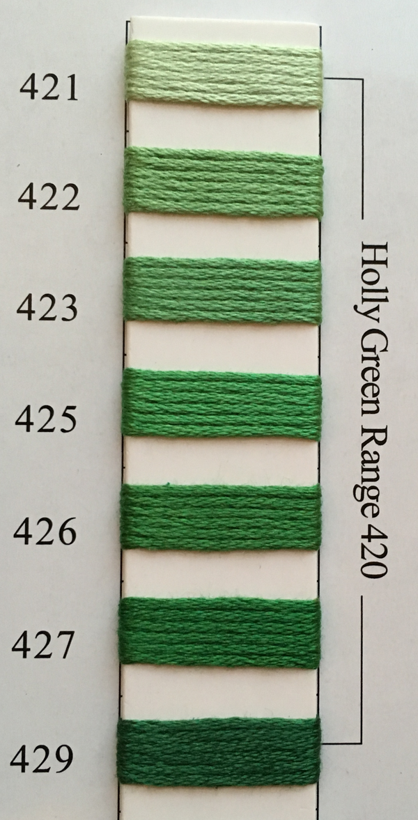 Needlepoint Inc Silk Thread Holly Green Range 420