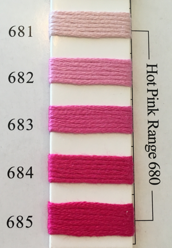 Needlepoint Inc Silk Thread Hot Pink Range 680