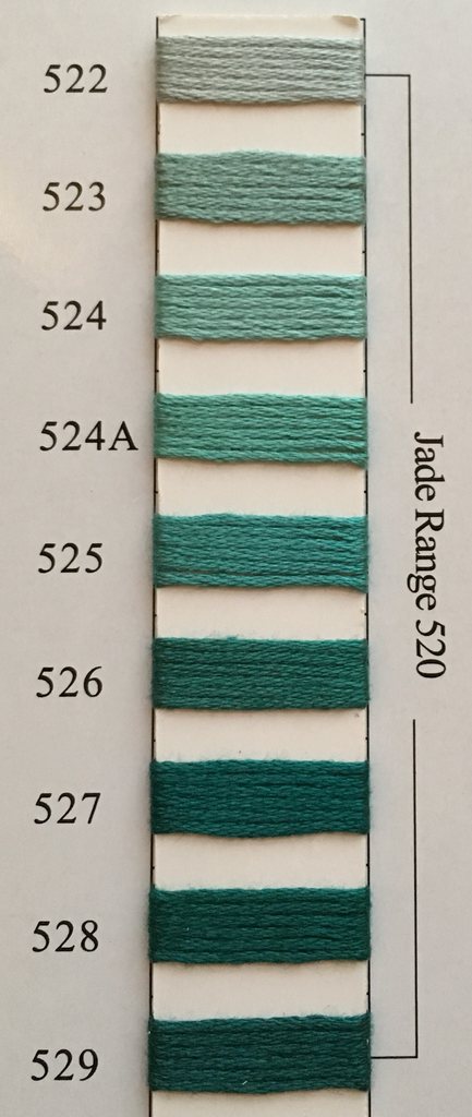 Needlepoint Inc Silk Thread Jade Range 520