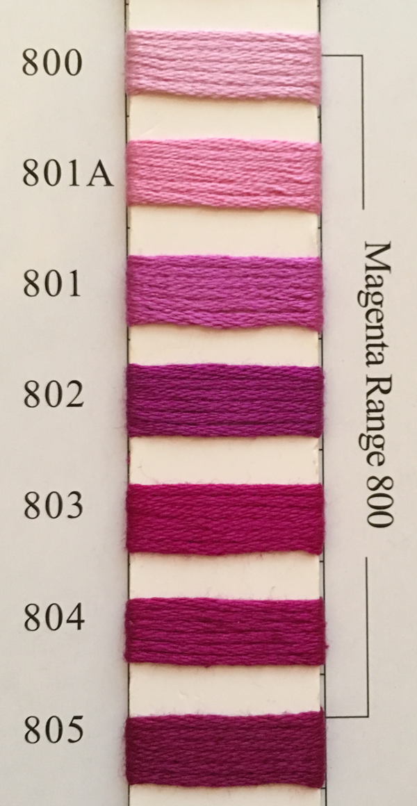 Needlepoint Inc Silk Thread Magenta Range 800