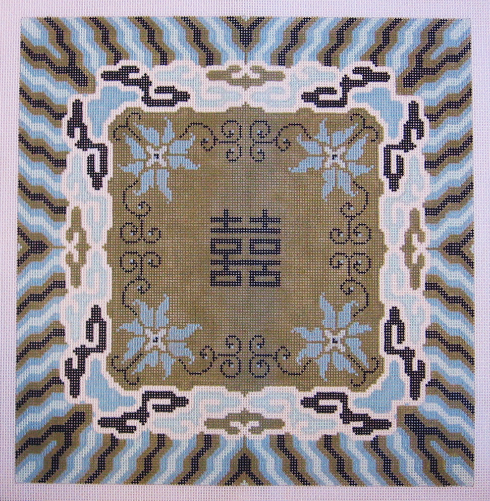 Needlepoint Double Happiness Canvas