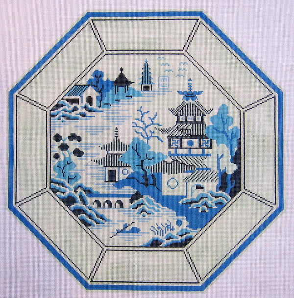Needlepoint Nanking Plate Canvas