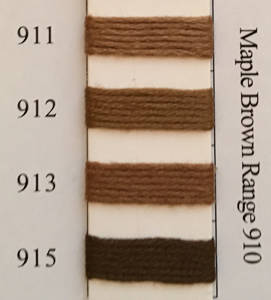 Needlepoint Inc Silk Thread Maple Brown Range 910