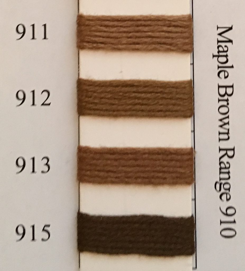 Maple Threads Needlepoint Inc Silk Thread Maple Brown Range 910