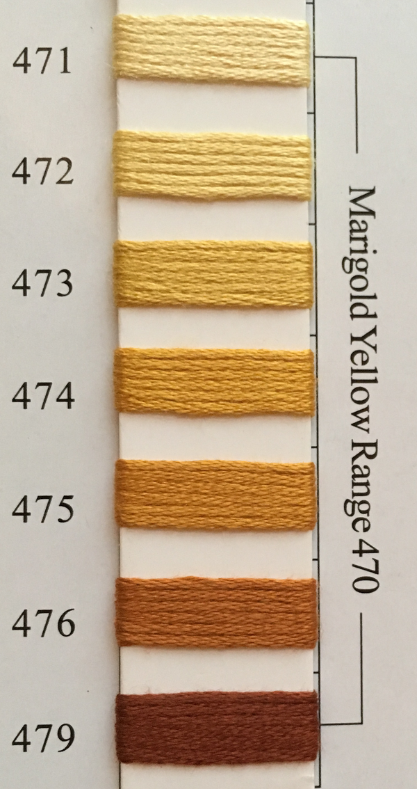 Needlepoint Inc Silk Thread Marigold Yellow Range 470
