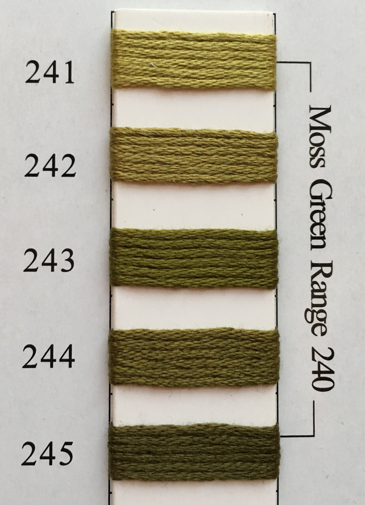 Needlepoint Inc Silk Thread Moss Green Range 240
