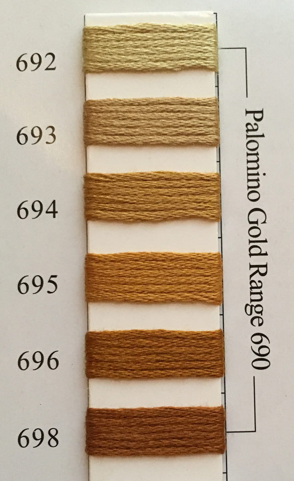 Needlepoint Inc Silk Thread Palomino Gold Range 690
