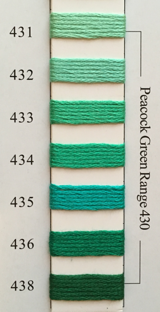 Needlepoint Inc Silk Thread Peacock Green Range 430
