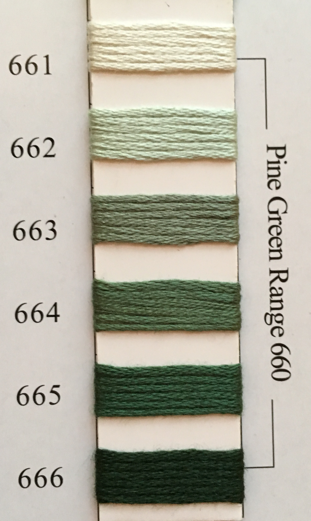 Needlepoint Inc Silk Thread Pine Green Range 660