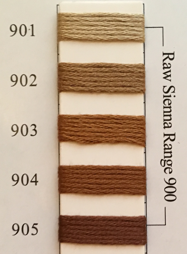 Needlepoint Inc Silk Thread Raw Sienna Range 900