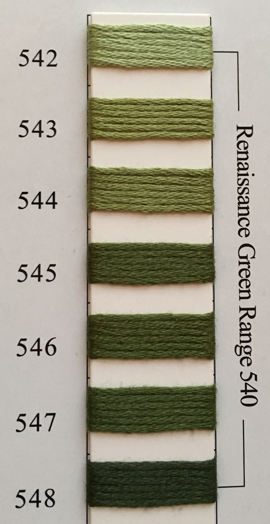 Needlepoint Inc Silk Thread Renaissance Green Range 540