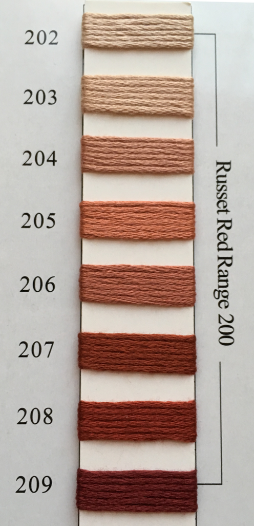 Needlepoint Inc Silk Thread Russet Red Range 200