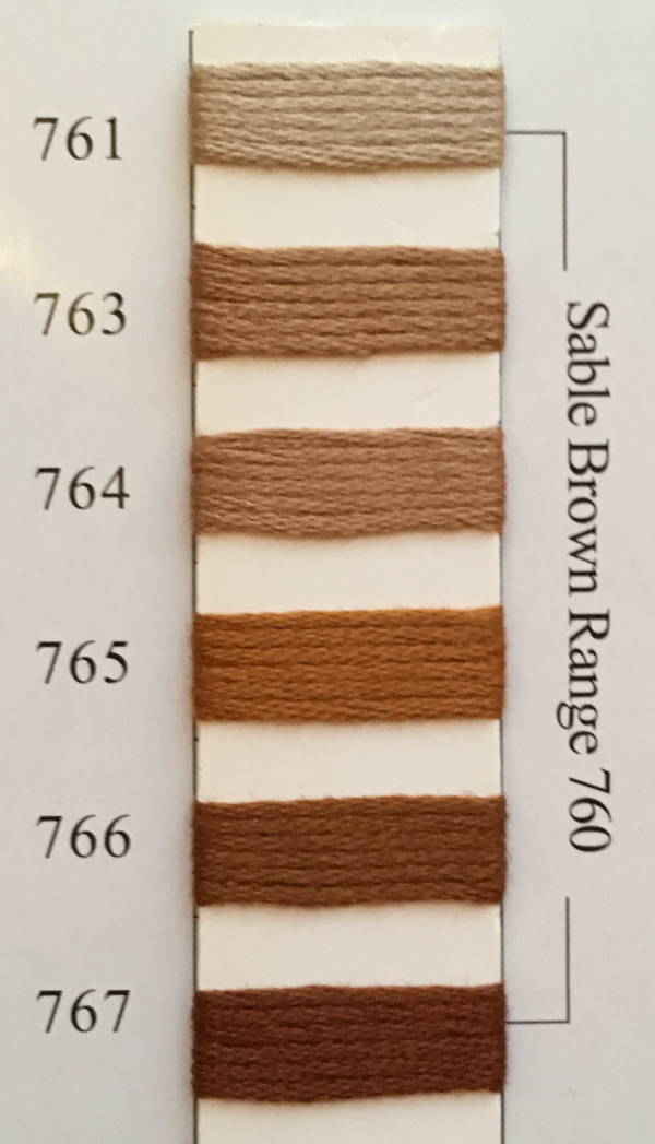 Needlepoint Inc Silk Thread Sable Brown Range 760