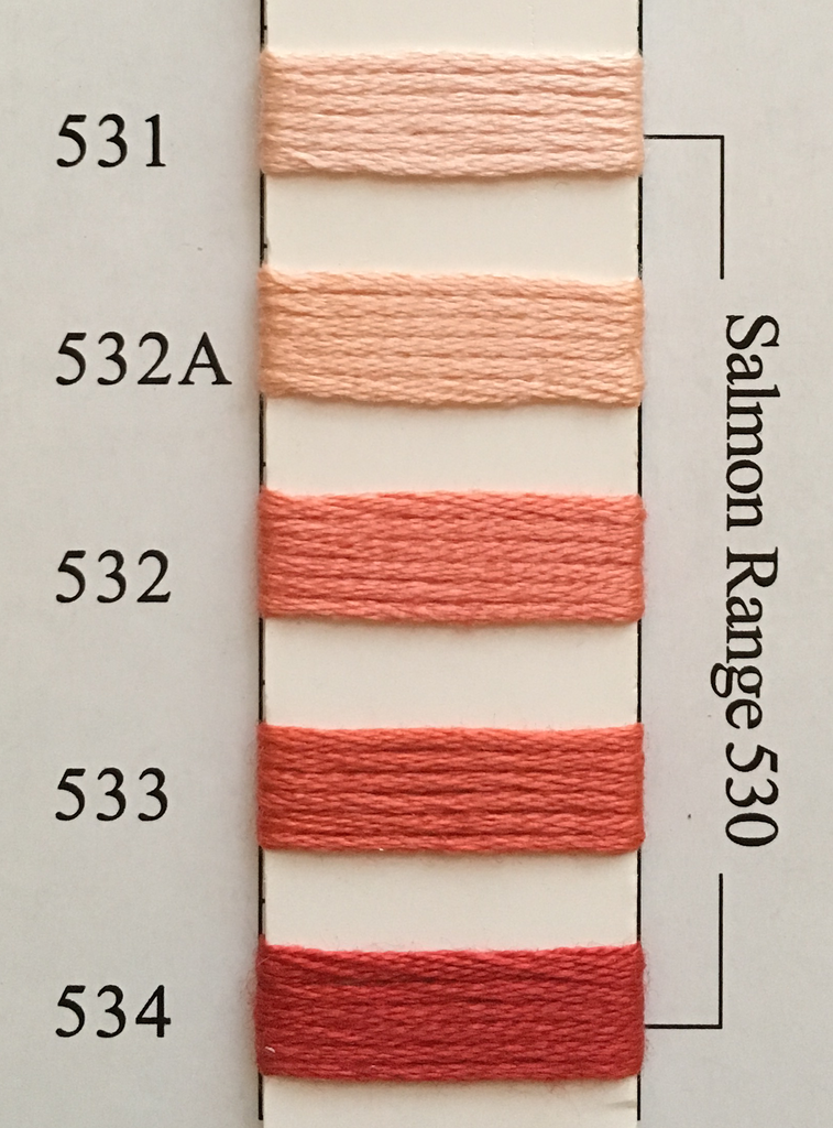 Needlepoint Inc Silk Thread Salmon Range 530