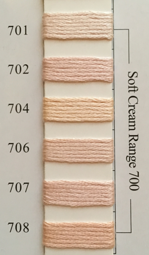 Needlepoint Inc Silk Thread Soft Cream Range 700