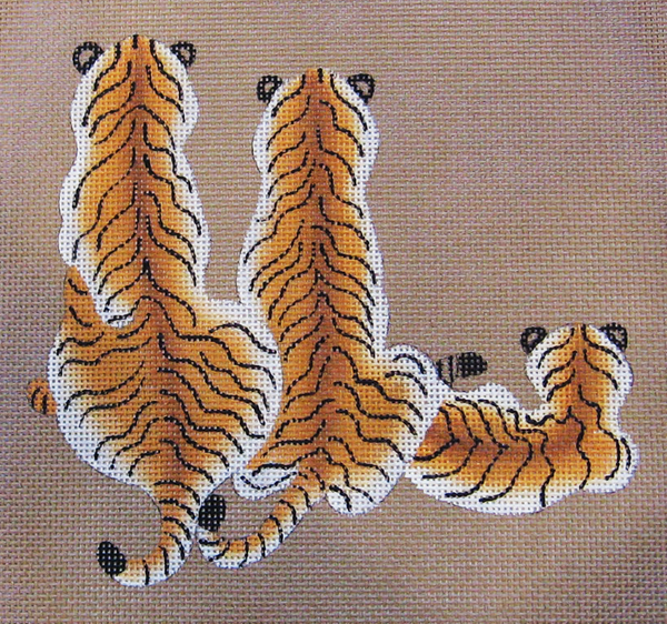 Needlepoint Tiger Family Canvas