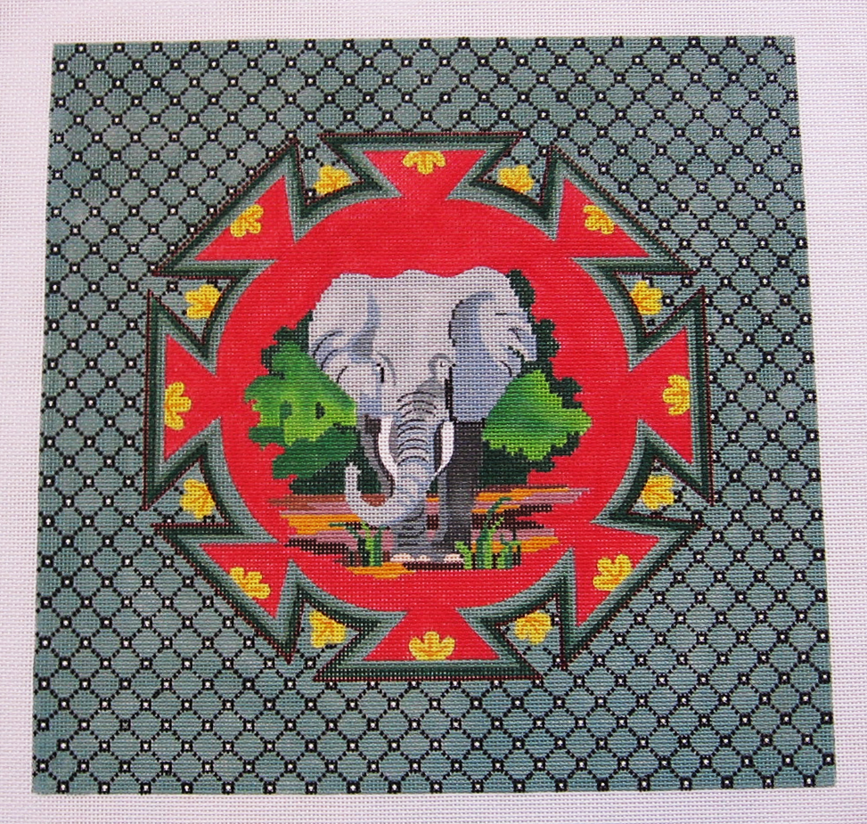 Needlepoint Elephant Canvas