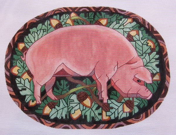 Needlepoint Pig Canvas