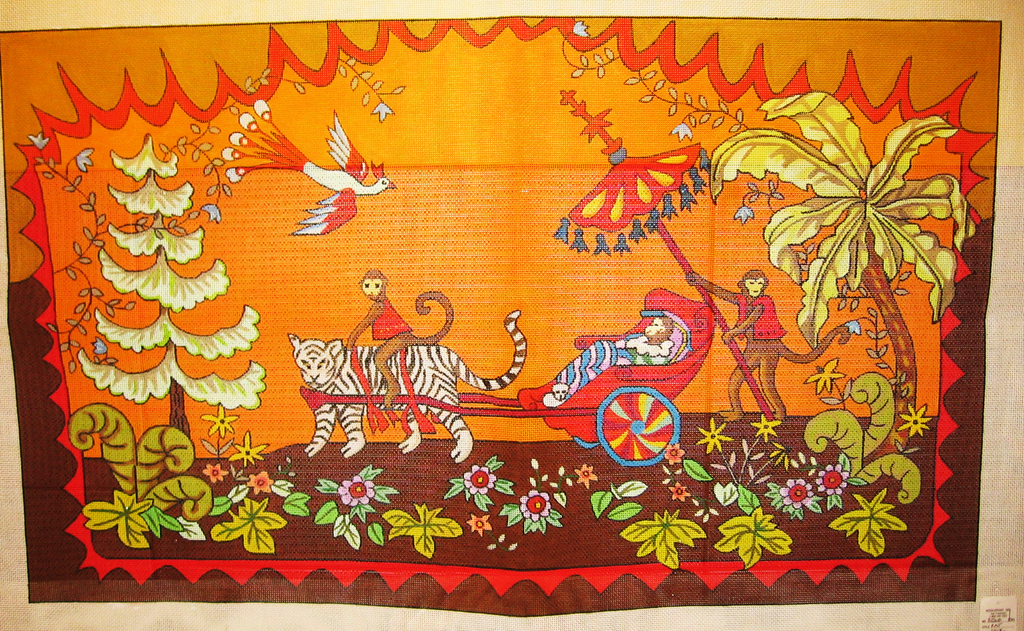 Needlepoint Raj Tiger Canvas